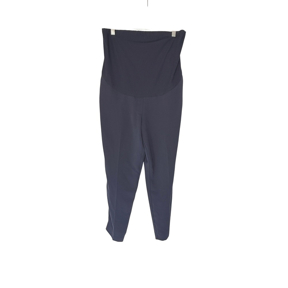 J.Crew Jamie Maternity Pant Navy Blue Over Belly Tapered Leg Neutral Size 8